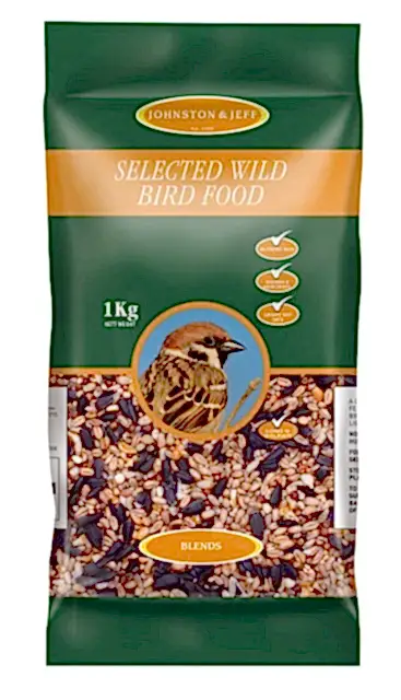 Johnston and Jeff | Selected Wild Bird Food 1KG | Gardening Accessories