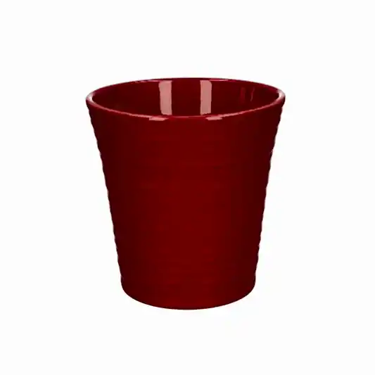 Ribbed Pot | Red | Pots & Planters