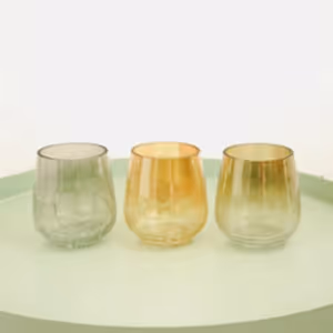 Crackle Votive | Set Of Three - Indoor Plant
