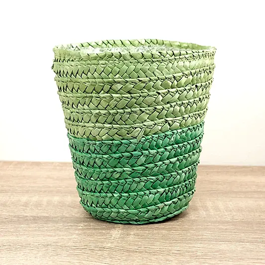 Woven Pot | Green | Pots & Planters