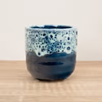 Reactive Glaze Pot | Sapphire - Ceramic Plant Pot