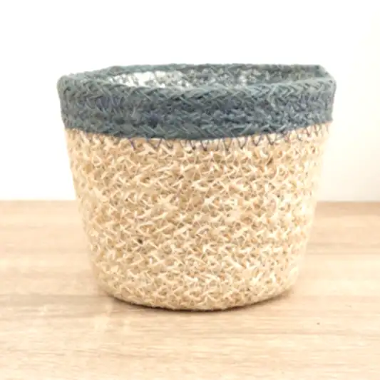 Hessian Pot | Blue | Pots & Planters