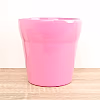 Wide Rim Pot | Pink - Ceramic Plant Pot