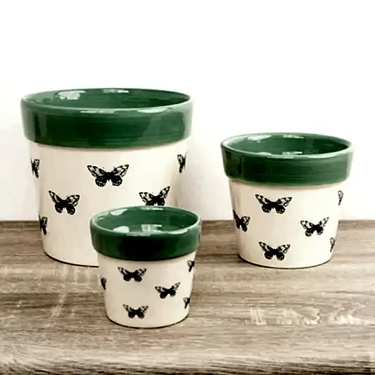 Butterfly Pot | Mint Green | Pots & Planters