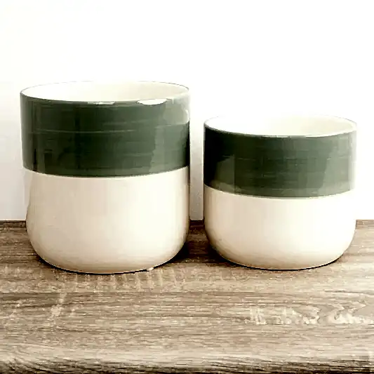 Metia Pot | Minimal Green | Pots & Planters