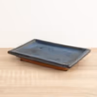 Bonsai Ceramic Saucer | Blue - Ceramic Plant Pot
