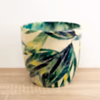 Monza Pot | Botanical Fern - Ceramic Plant Pot