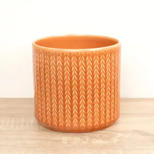 Chevron Pot | Sienna | Pots & Planters