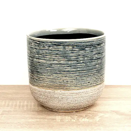 Vasto Denim Pot | Blue | Pots & Planters