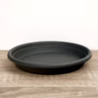 Round Saucer | Graphite - Plastic Saucer