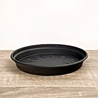 Round Saucer | Black - Plastic Saucer