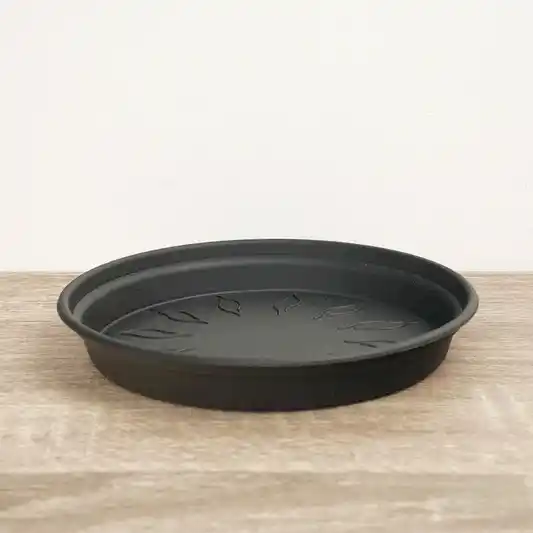 Round Saucer | Black | Pots & Planters