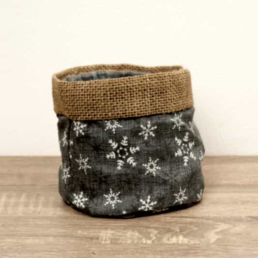 Decorative Plant Bag | Snowflake | Pots & Planters