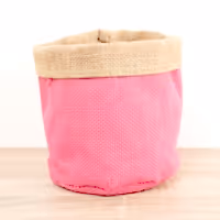Hessian Pot | Pink - Fabric Plant Pot