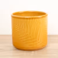 Orla Glazed Fern Pot | Mustard - Ceramic Plant Pot