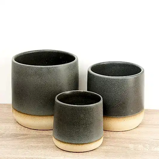 Berkeley Satin Pot | Denim | Pots & Planters