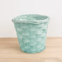 Bamboo Plant Basket | Green -