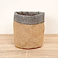 Jute Plant Pot | Charcoal - Jute Plant Pot