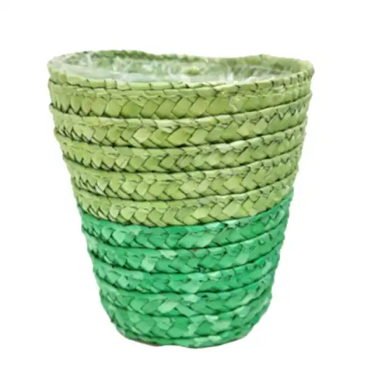 Woven Pot | Green | Pots & Planters