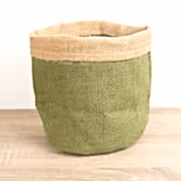 Hessian Pot | Olive Green - Fabric Plant Pot