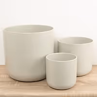 Lisbon Pot | Light Grey - Ceramic Plant Pot