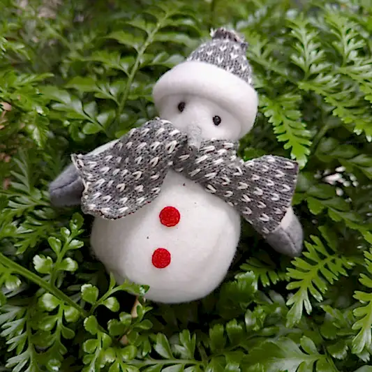 Plush Snowman | Decorative Plant Pot Accessory | Gardening Accessories