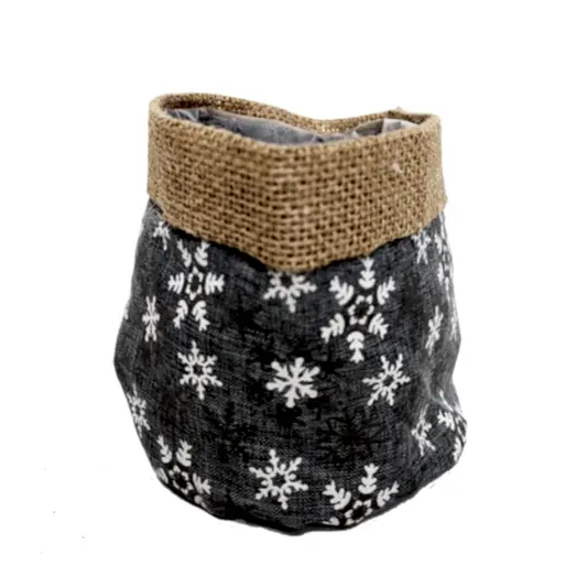 Decorative Plant Bag | Snowflake | Pots & Planters